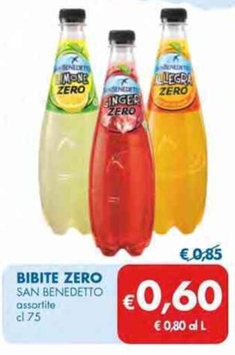 MD Discount BIBITE ZERO SAN BENEDETTO assortite cl 75 offerta