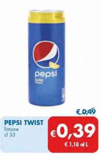 MD Discount PEPSI TWIST limone cl 33 offerta