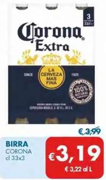 MD Discount BIRRA CORONA cl 33x3 offerta