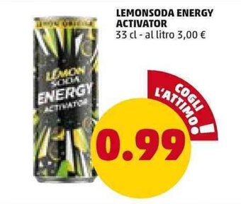 LEMONSODA ENERGY ACTIVATOR 33 cl