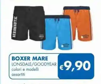 MD Discount BOXER MARE LONSDALE/GOODYEAR colori e modelli assortiti offerta