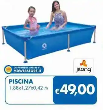 MD Discount PISCINA 1,88x1,27x0,42 m offerta