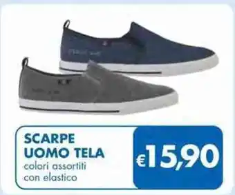 MD Discount SCARPE UOMO TELA colori assortiti con elastico offerta