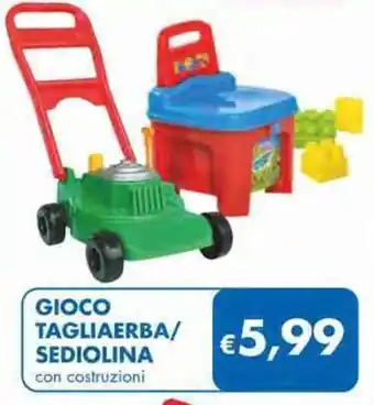 GIOCO TAGLIAERBA/ SEDIOLINA con costruzioni