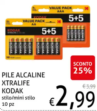 Kodak Pile Alcaline Xtralife 10pz