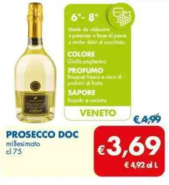 MD Discount PROSECCO DOC millesimato cl 75 offerta