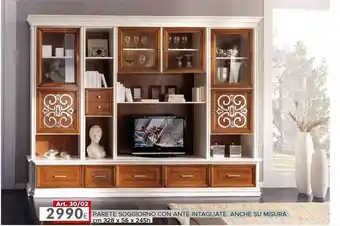 Art. 30 / 02 PARETE SOGGIORNO CON ANTE INTAGLIATE. ANCHE SU MISURA cm 328 x 56 x 245h 6