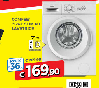 Famila Comfee' 7124E Slim 40 Lavatrice offerta