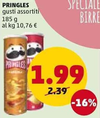 PENNY PRINGLES gusti assortiti 185 g offerta