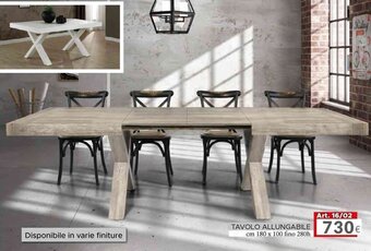 Dotolo Mobili TAVOLO ALLUNGABILE cm 180 x 100 fino 280h offerta