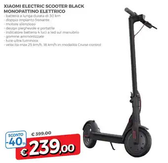 Famila Xiaomi Electric Scooter Black Monopattino Elettrico offerta