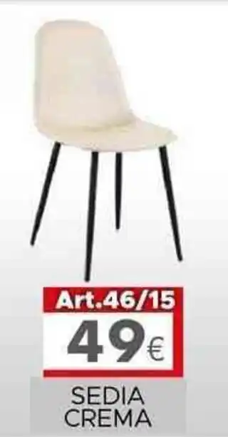 Art.46/15 SEDIA CREMA
