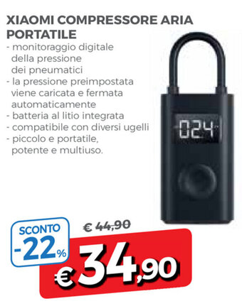 Famila Xiaomi Compressore Aria Portatile offerta