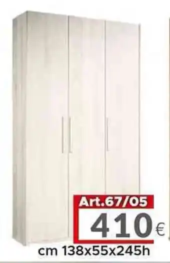 Armadio 3 Ante cm 138 x 55 x 245 h