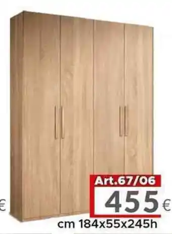 Dotolo Mobili Armadio 4 Ante cm 184 x 55 x 245 h offerta