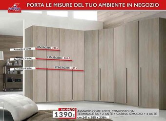 Dotolo Mobili ARMADIO COME FOTO, COMPOSTO DA: offerta