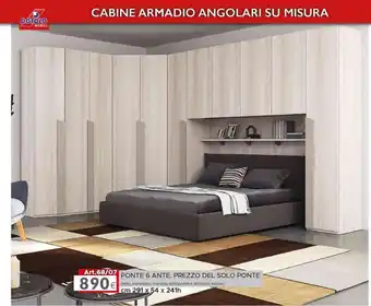 Dotolo Mobili PONTE 6 ANTE. PREZZO DEL SOLO PONTE cm 291 x 54 x 241h offerta