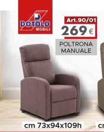 Dotolo Mobili DOTOLO MOBILI POLTRONA MANUALE offerta