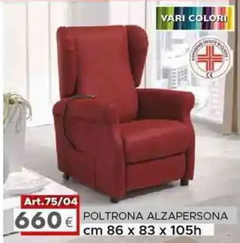 Dotolo Mobili POLTRONA ALZAPERSONA cm 86 x 83 x 105h offerta