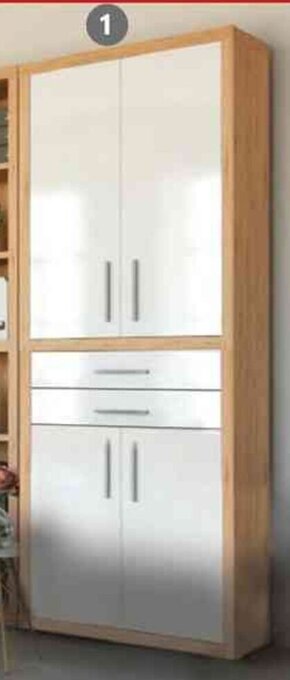 Dotolo Mobili Libreria 6 vani con 4 ante, e 2 cassetti 80x36x220h offerta
