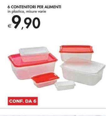 Bennet 6 CONTENITORI PER ALIMENTI offerta