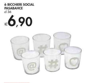 Bennet 6 BICCHIERI SOCIAL PASABAHCE cl 36 offerta