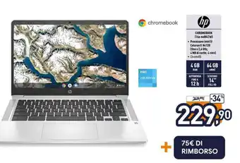 Unieuro hp CHROMEBOOK offerta