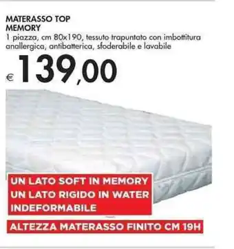 Bennet MATERASSO TOP MEMORY offerta