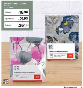 Bennet COMPLETO LETTO STAMPATO CASA 2 piazze offerta