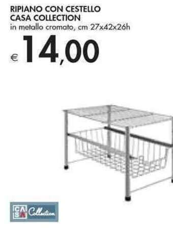 Bennet RIPIANO CON CESTELLO CASA COLLECTION offerta