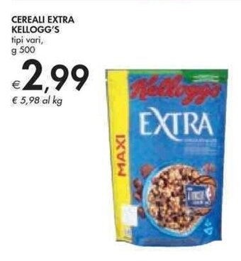Bennet CEREALI EXTRA KELLOGG'S tipi vari, g.500 offerta