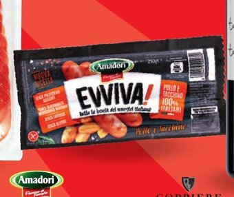 ALDI Amadori WÜRSTEL DI POLLO E TACCHINO EVVIVA 250 g offerta