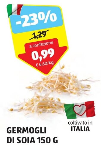 ALDI GERMOGLI DI SOIA 150 G offerta