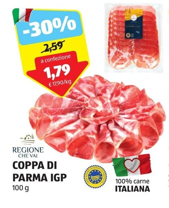 REGIONE CHE VAL COPPA DI PARMA IGP 100 g