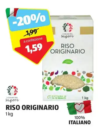 ALDI RISO ORIGINARIO 1 kg offerta