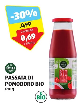 ALDI PASSATA DI POMODORO BIO 690 g offerta