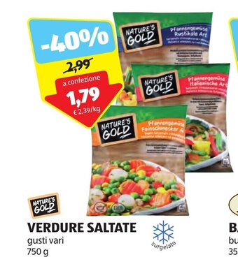 ALDI VERDURE SALTATE gusti vari 750 g offerta