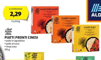 ALDI ASIA GREEN GARDEN PIATTI PRONTI CINESI 375 g offerta