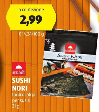 ALDI Arnaboldi SUSHI NORI 21 g offerta