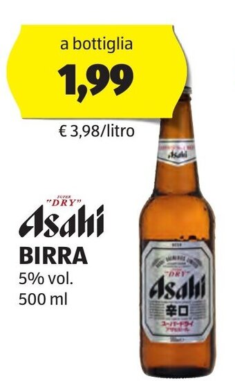 ALDI Asahi BIRRA 500 ml offerta