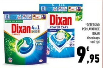 Conad "DETERSIVO PER LAVATRICE DIXAN discs/caps vari tipi offerta