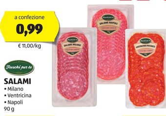 ALDI Freschi per te SALAMI 90 g offerta