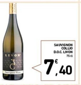 Conad SAUVIGNON COLLIO D.O.C. LIVON 75 cl offerta