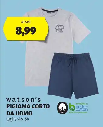 ALDI watson's PIGIAMA CORTO DA UOMO 48-58 offerta