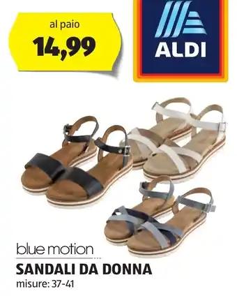 ALDI blue motion SANDALI DA DONNA 37-41 offerta