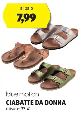 ALDI blue motion CIABATTE DA DONNA 37-41 offerta