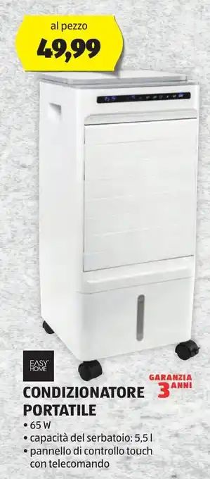 ALDI Easy Home CONDIZIONATORE PORTATILE offerta