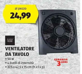 ALDI VENTILATORE DA TAVOLO offerta