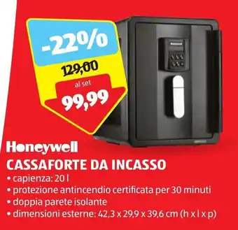 Honeywell CASSAFORTE DA INCASSO