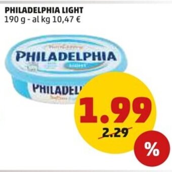 PENNY PHILADELPHIA LIGHT 190 g offerta